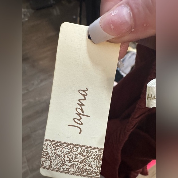 Maroon Boho Japna wrap Linen palazzo Pants size XS - Picture 9 of 9